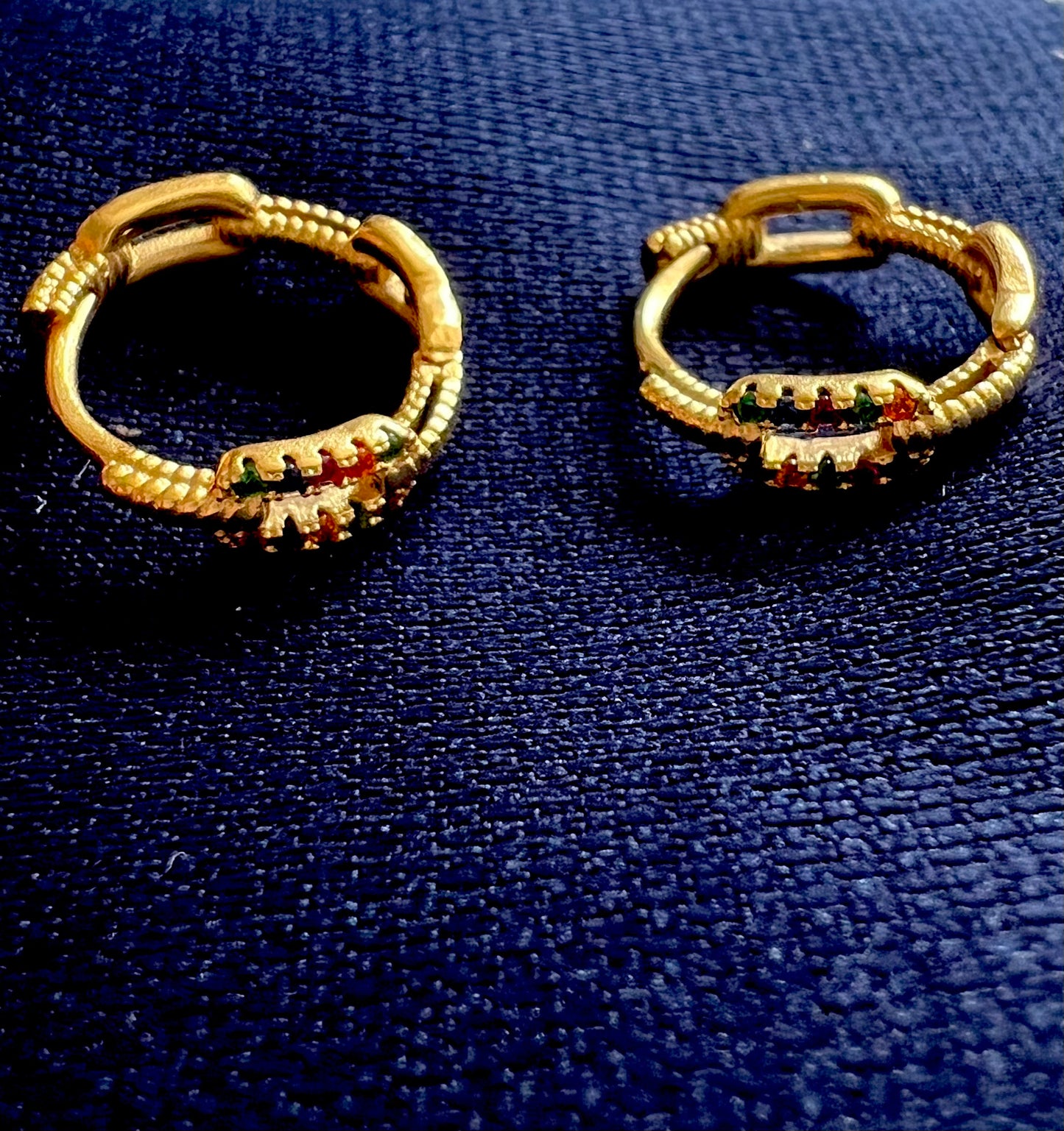 PENDIENTES PIEDRAS COLORES