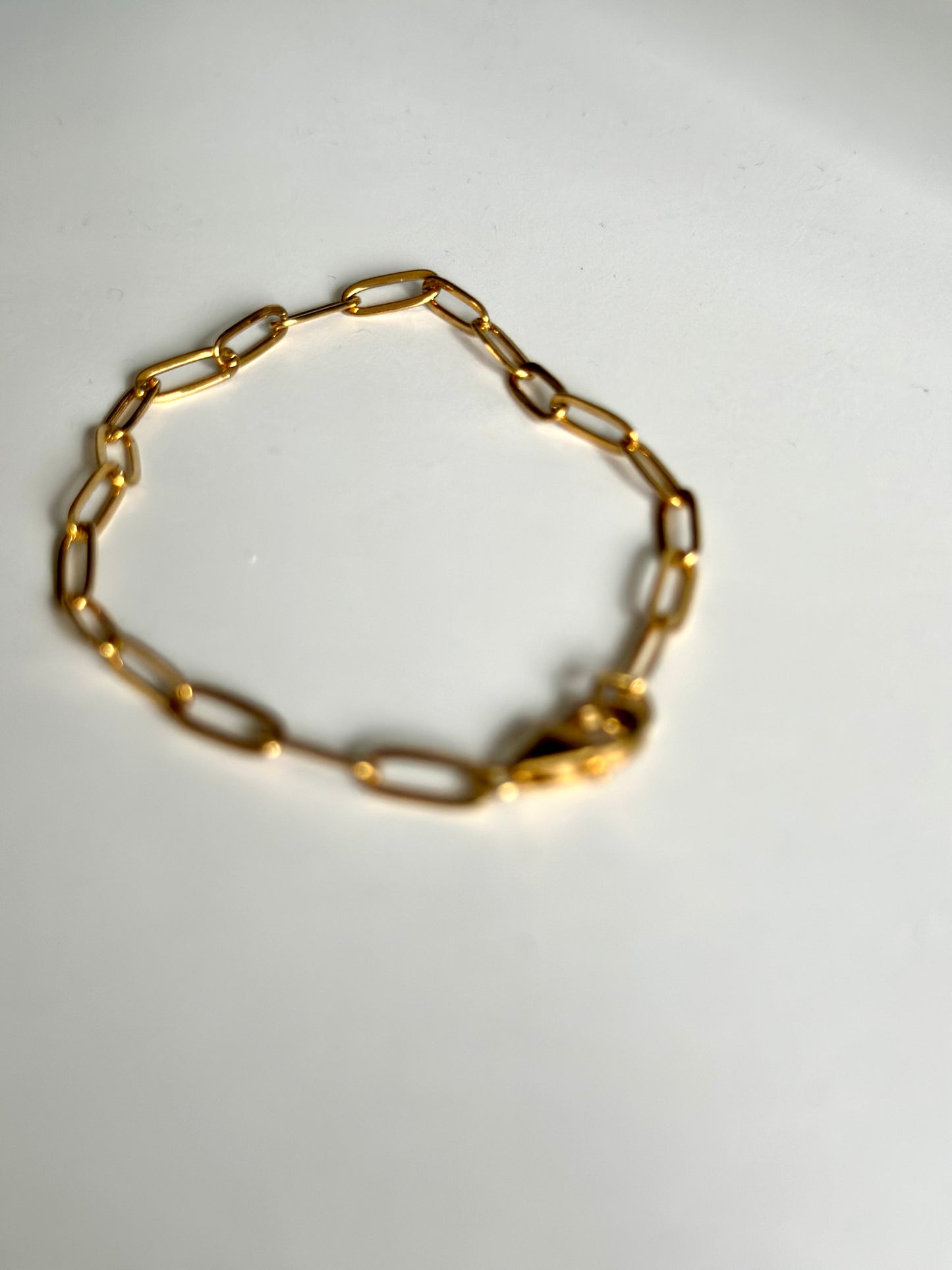 PULSERA ESLABON SIMPLE DORADO