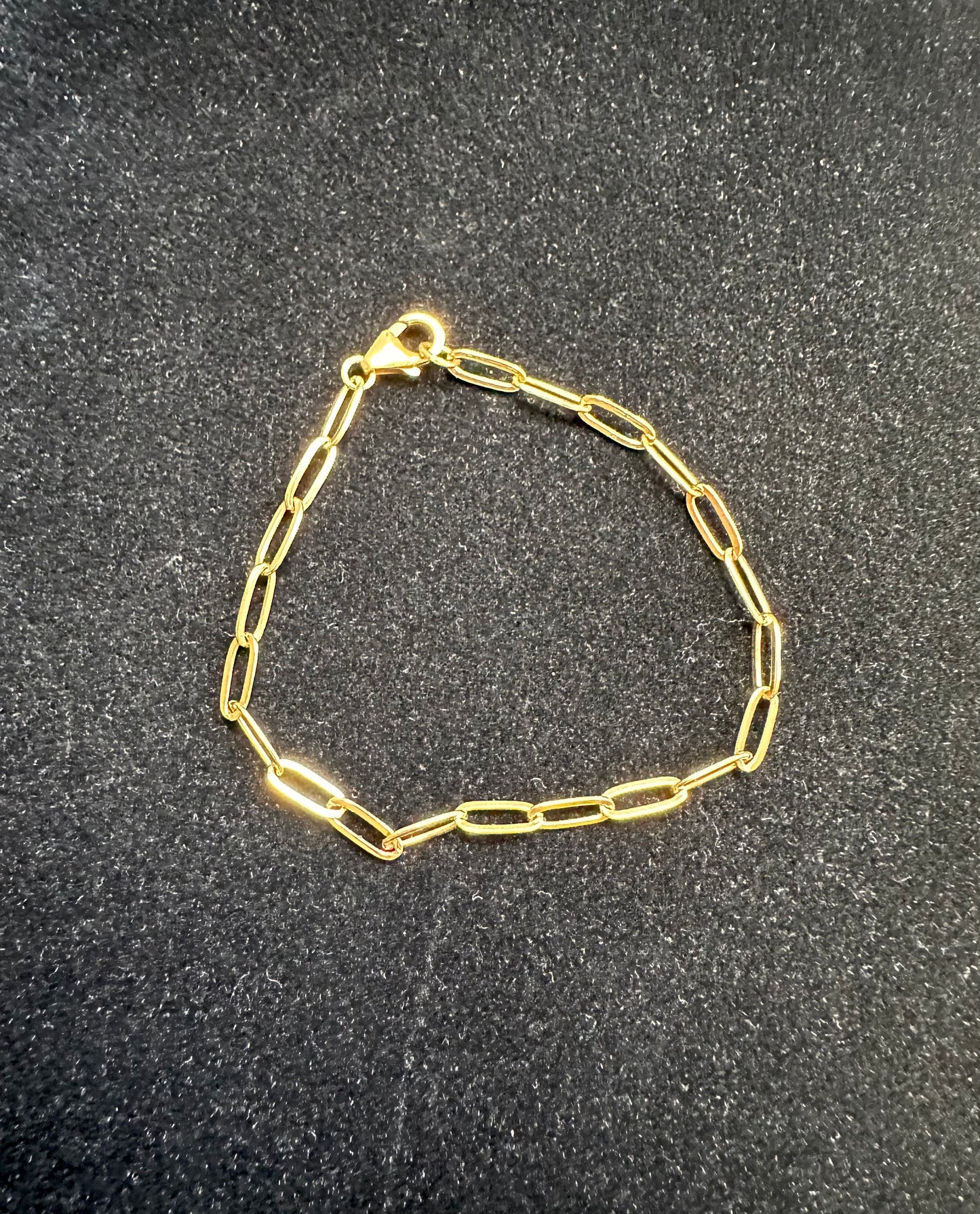 PULSERA ESLABON SIMPLE DORADO
