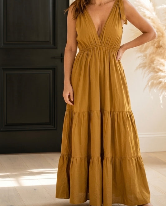 VESTIDO LARGO FLUIDO ARENA